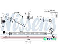 NISSENS AIR CONDITIONING LOW-PRESSURE LINE 842466 FOR CITROËN PEUGEOT