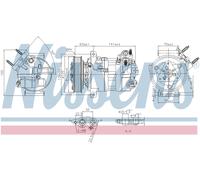 NISSENS 890594 Air conditioning compressor