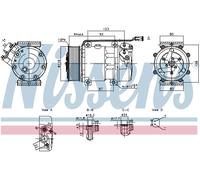 Nissens Aircon Compressor 890945 for eg. SCANIA S-SERIE (2017) S450 etc