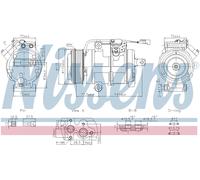 NISSENS 891060 Air conditioning compressor