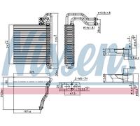 NISSENS 92333 Air conditioning evaporator
