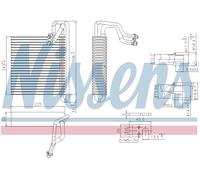 NISSENS 92336 Air conditioning evaporator