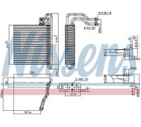 NISSENS Aircon Evaporator (LHD only) 92333 for FORD FOCUS (2011) 1.6 TI-VCT etc