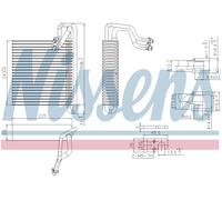 NISSENS Aircon Evaporator (RHD only) 92336 for FORD FOCUS (2011) 1.6 TI-VCT etc