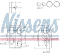 Nissens Aircon Expansion Valve 999421 for eg. VOLVO XC90 II (2015) XC90 2.0 D5 e