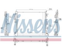 Nissens Auxiliary Coolant Radiator 606568 for eg. ALFA ROMEO GIULIA (2016) 2.9