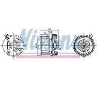 NISSENS 87619 Blower motor