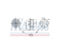 Interior Blower Fits VW Transporter Transporter/Caravelle NISSENS 87155