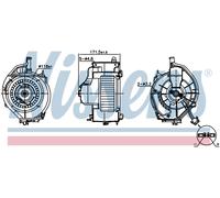 Nissens Cabin Fan Blower Motor 87478 for eg. AUDI A6 C6 (2004) A6 3.2 FSI etc