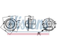 NISSENS 87525 Blower motor