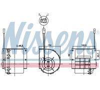 NISSENS 87613 Blower motor