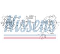 Blower fan 87624 NISSENS for OPEL ZAFIRA A MPV ASTRA G Estate Van