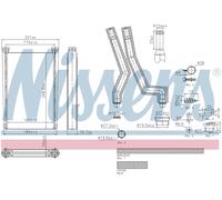 NISSENS 707242 Heater matrix