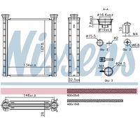NISSENS 707280 Heater matrix