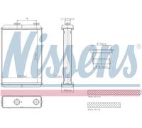 NISSENS 707285 Heater matrix