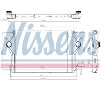 Nissens Charge Air Intercooler 961262 for eg. SCANIA S-SERIE (2017) S450 etc