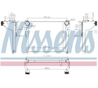 Nissens Charge Air Intercooler 961568 for eg. MERCEDES-BENZ ACTROS-SERIES (2011)