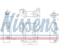 Nissens Charge Air Intercooler 961586 for eg. HONDA CIVIC (2012) 2.2 I-DTEC etc