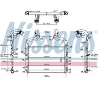 NISSENS Charge Air Intercooler 96424 for DAF XF SERIES (2013) XF 440 etc
