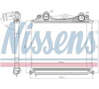 Nissens Charge Air Intercooler 97015 for eg. MAN TGA-SERIES (2000) TGA 18.310 et