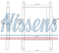 NISSENS Charge Air Intercooler 97022 for IVECO STRALIS (2002) STRALIS AS260S43FP