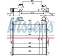Nissens Charge Air Intercooler 97029 for eg. SCANIA P-SERIE (2005) P400 etc