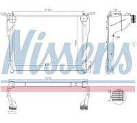 Nissens Charge Air Intercooler 97081 for eg. MERCEDES-BENZ ACTROS-SERIES (2011)