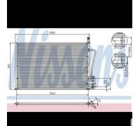 NISSENS 94587 Air conditioning condenser