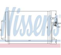 NISSENS Aircon Condenser 940043 for FORD GALAXY (2006) 2.0 TDCI etc
