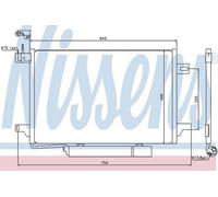 NISSENS Aircon Condenser 94910 for MERCEDES-BENZ A-SERIES W169 (2005) A150 1.5