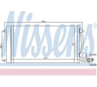 Nissens Condenser for VW Polo Blue-GT CPTA 1.4 October 2012 to March 2015