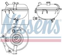 NISSENS 996130 Coolant expansion tank