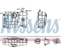 Nissens Coolant Expansion Tank 996162 for eg. SCANIA S-SERIE (2017) S450 etc