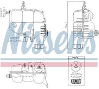 NISSENS 996185 Coolant expansion tank