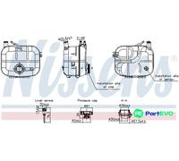 NISSENS COOLANT EXPANSION TANK 996243 FOR OPEL VAUXHALL
