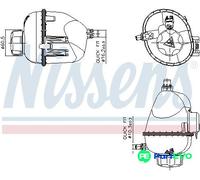 NISSENS COOLANT EXPANSION TANK 996317 FOR BMW