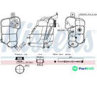 NISSENS COOLANT EXPANSION TANK 996318 FOR VOLVO