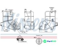 NISSENS COOLANT EXPANSION TANK 996368 FOR AUDI