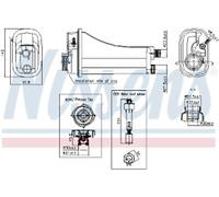 NISSENS COOLANT EXPANSION TANK FOR BMW 3 SERIES E36 (1991) 323I COMPACT 2.5 TI