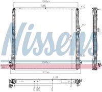 NISSENS Coolant Radiator 606324 for SCANIA S-SERIE (2017) S450 etc