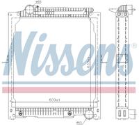 NISSENS Coolant Radiator 62647A for MERCEDES-BENZ MK-SERIES (1988) MK1224AF etc