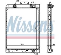 NISSENS Coolant Radiator 67165 for MERCEDES-BENZ O-SERIES (1996) O 345 CONECTO e