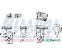 NISSENS EGR VALVE 98156 FOR AUDI