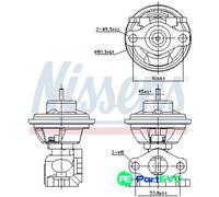 NISSENS EGR VALVE 98479 FOR HYUNDAI KIA