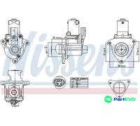 NISSENS EGR VALVE 98510 FOR HYUNDAI KIA