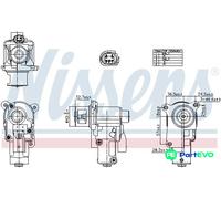 NISSENS EGR VALVE 98552 FOR VW
