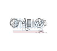 NISSENS Electric Air Blower Motor for Alfa Romeo Giulietta Cabin Air Blower
