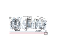 NISSENS Electric Air Blower Motor for Skoda Superb I VW Passat 8D1820021