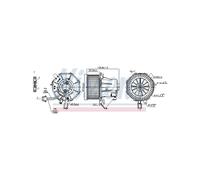 NISSENS Electric Blower Motor Cabin Air For Audi A4 A5 Q5 8K1820021A