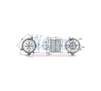 NISSENS Electric Blower Motor for Ford Fiesta V Fusion Air Cabin 1206930